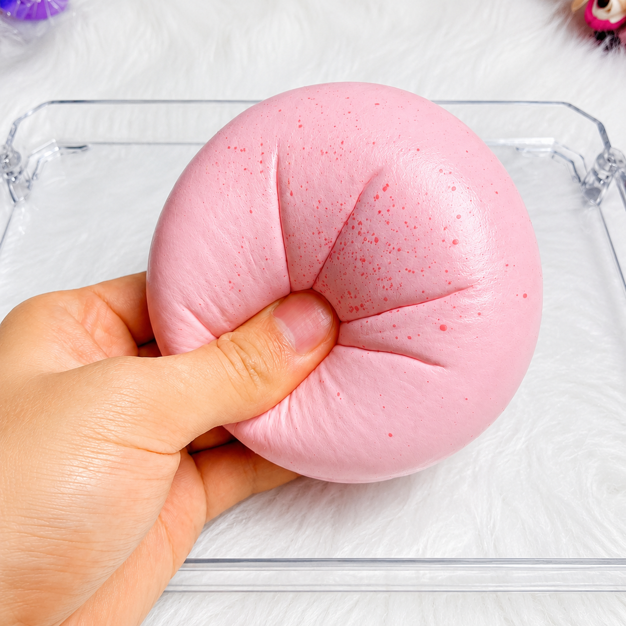 Yogurt Bun Squishy & Sakura Bun Squishy